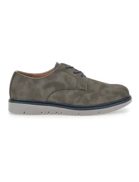 Scarpe Stringate Grigie Con Effetto Suede 150093 42 - JOHES LAND - FashionsVida