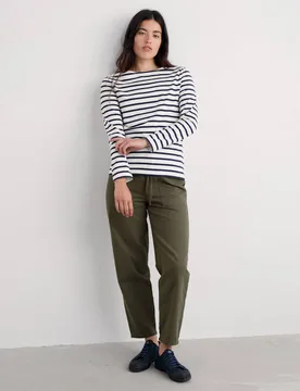 Pure Cotton Striped Top Natural Mix female - Seasalt cornwall - FashionsVida