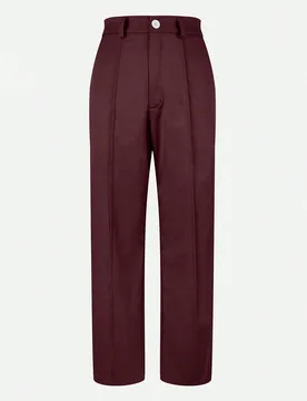 Pantalones de mujer Jisfaneya (sin cinturón) de unicolor con bolsillos laterales y cremalleras - Elegantes y casuales para la oficina y el transporte - Shein - FashionsVida