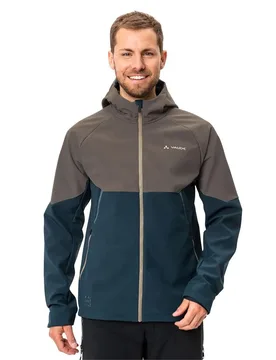 Giacca Qimsa Softshell Soft Shell Coconut / Dark Sea - Vaude Bike - FashionsVida
