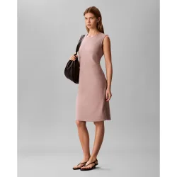Vestido de crepé elástico