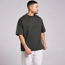 Camiseta de algodón oversize para hombre de MP - Negro lavado - XS