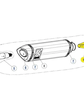 Inserto Akrapovic P-CP025 taglia unica - Akrapovič - FashionsVida