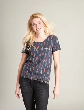 Damen Shirt LULU relaxed-T anthra feather M - Eskadron - FashionsVida