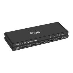 Répartiteur Hdmi Ultra Fin 4 Ports Black One Size unisex