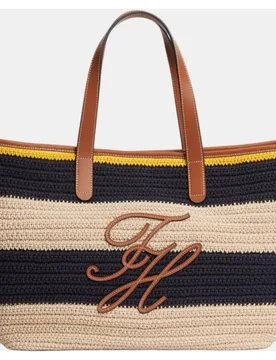 Bolso estilo tote de mujer con estampado de rayas - Tommy Hilfiger - FashionsVida