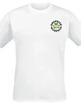 T-Shirt - Boston Badge - S bis XXL - für Männer - Größe XXL - weiß - Lizenziertes Merchandise! - Männer - male - Dropkick Murphys - FashionsVida