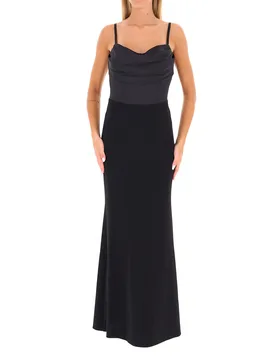 Abito scollo a cuore NERO S - Rinascimento - FashionsVida