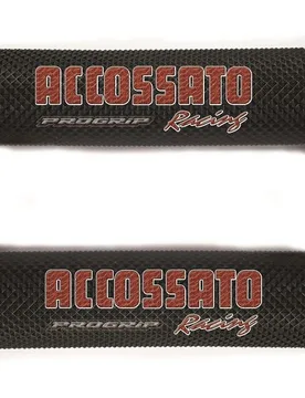 Manopole Racing Nere Con Scritta Rossa - ACCOSSATO - FashionsVida