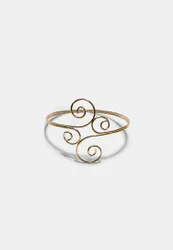 Spiral-Armreif Goldfarben OS