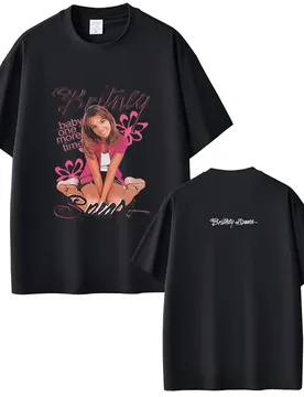 Britney Spears Baby One More Time Album Graphic T Shirts Men Women Casual Vintage Oversized T-shirt Unisex Fashion Streetwear - Aliexpress - FashionsVida