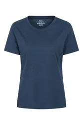 Regional Womens Three Peaks District Tee Cotton Breathable Casual Graphic T-Shirt Navy - Size 16 Uk