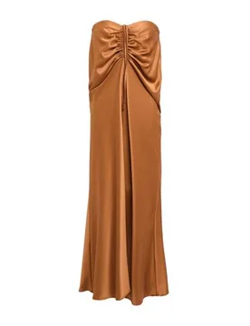 Vestido largo Mujer Cuero 36,38,40,42 Mujer - Actualee - FashionsVida