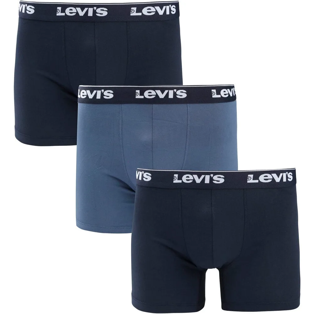 Repeat logo boxer brief 3p boxer Marino - Levis - FashionsVida