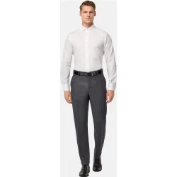 Pantalón de traje de hombre ojo de perdiz de pura lana