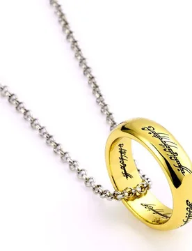Halskette - Der Eine Ring - goldfarben/silberfarben - Lizenzierter Fanartikel - Unisex - unisex - Der Herr der Ringe - FashionsVida