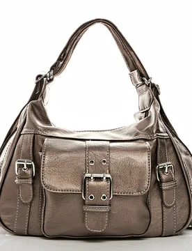 Umhängetasche "Tara" 2-in-1 Rucksack bronze-metallic - 3Pagen - FashionsVida