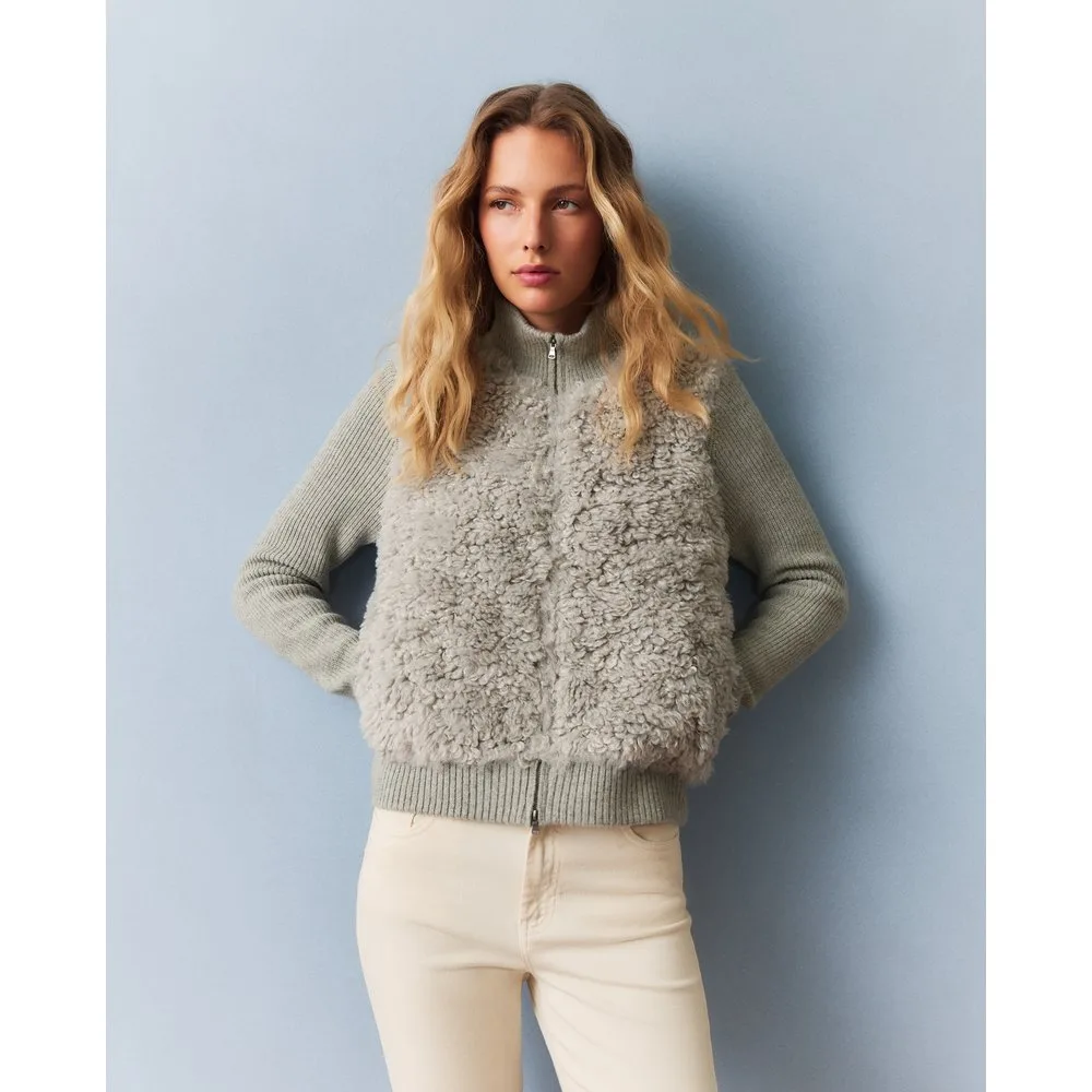 Chaqueta tricot de mujer borrego - Southern Cotton - FashionsVida