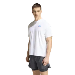 Running Paris Graphic T-shirt Uomo - Magliette Bianco - Taglia XL - Jersey di cotone XL