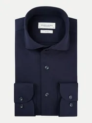 PROFUOMO Knitted-Hemd Blau 45