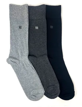 Pack de tres pares de calcetines de hombre altos en color - Pertegaz - FashionsVida