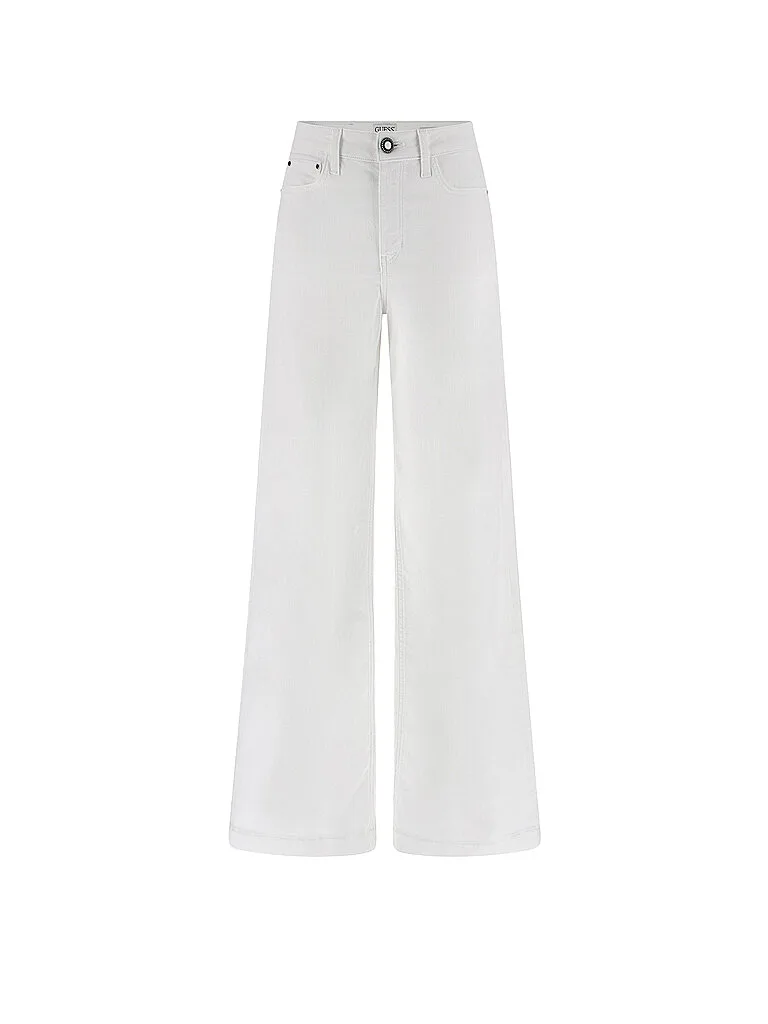 Jeans Wide Leg BELLAGIO bianco 28 - Guess - FashionsVida
