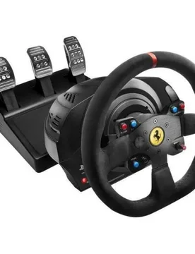 Volant Et Pédales T300 Ferrari Integral Racing Alcantara Edition Pc/ps4 Black One Size unisex - Thrustmaster - FashionsVida
