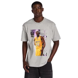 Kobe Herren T-Shirts - Grau - Größe L - Baumwoll-Jersey Grey L