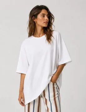 Camiseta de mujer con diseño asimétrico - Vila - FashionsVida