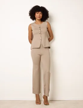 Set With Gold Button - M/L / STONE - female - Blue Vanilla - FashionsVida