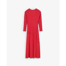 Vestido de punto largo slim fit