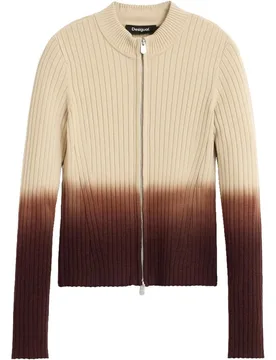 Jersey de mujer cremallera canalé - Desigual - FashionsVida