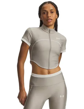 T-shirt à Manches Courtes Heatgear Novelty Fz Brown / Summit White XS - Under armour - FashionsVida