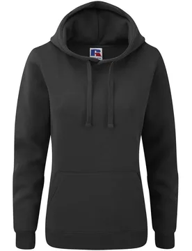 Womens Premium Authentic Hoodie (3-Layer Fabric) (Black) - Size Large - Russell athletic - FashionsVida