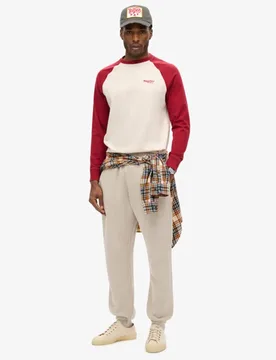 Superdry Herren Jogginghosen mit Mikro-logo Beige - Größe: XL - 69.99 - FashionsVida
