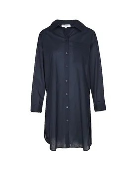 Chemise longue Marseille bleu marine M - DARLING HARBOUR - FashionsVida