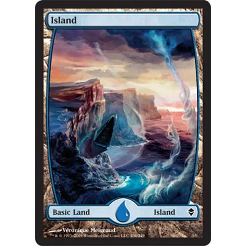 Island (#236) (Extended Art) (foil) Zendikar - Magic: The Gathering - FashionsVida