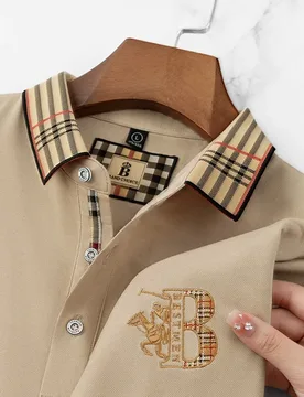 Summer Men's Fashion Casual Short Sleeved Polo Shirt High-end Boutique Embroidered Top Comfortable and Breathable Lapel T-shirt - Aliexpress - FashionsVida