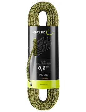 Corde multi-normes - Starling Protect Pro Dry 8,2mm Yellow - Taille 70 m - Jaune - Edelrid - FashionsVida