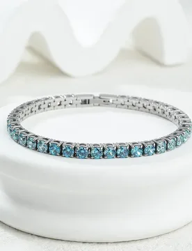 Apexelle Brand Trendy Jewelry Stainless Steel Bracelet For Women Gradient Zircon Tennis Chain Prong Setting Exquisite Jewelry - Aliexpress - FashionsVida