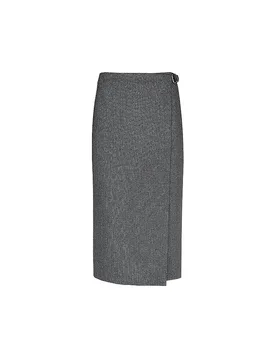 Jupe mi-longue WKDPETALI gris L - Max Mara - FashionsVida
