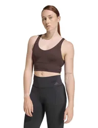 Stripes Non Wired Sports Bra (A-E) Brown female