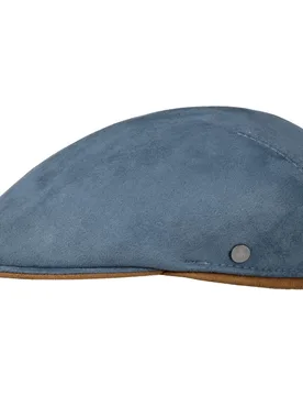 Callery Soft Flat Cap by - blue - Size: XL (60-61 cm) - Lierys - FashionsVida
