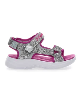 Sandali con Luci Glimmer Kicks Glittery Glam Rosa 31 - Skechers - FashionsVida