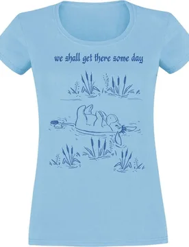 Disney T-Shirt - I-Aah - We Shall Get There Some Day - S bis XXL - für Damen - Größe S - hellblau - Lizenzierter Fanartikel - Frauen - female - Winnie the Pooh - FashionsVida