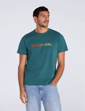 Classico Mens T-Shirt - Teal - Teal - Size: XXL - Animal - FashionsVida