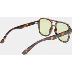 Gafas de sol de mujer con protección uv y forma rectangular con estampado animal print