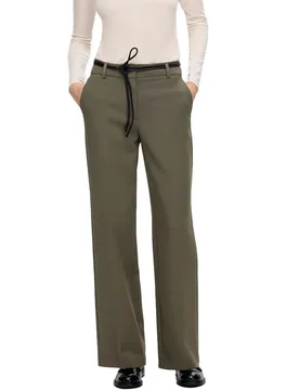 Pantaloni Rita Wide Leg Kalamata / Melange 44 - Selected - FashionsVida