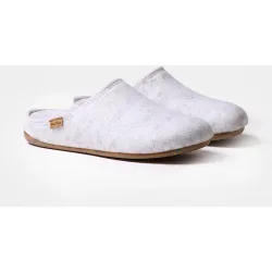 Zapatillas de casa cerradas de mujer de fieltro reciclado
