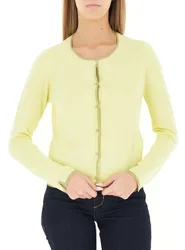Cardigan con bottoni LIU JEANS GIALLO LIMONE S
